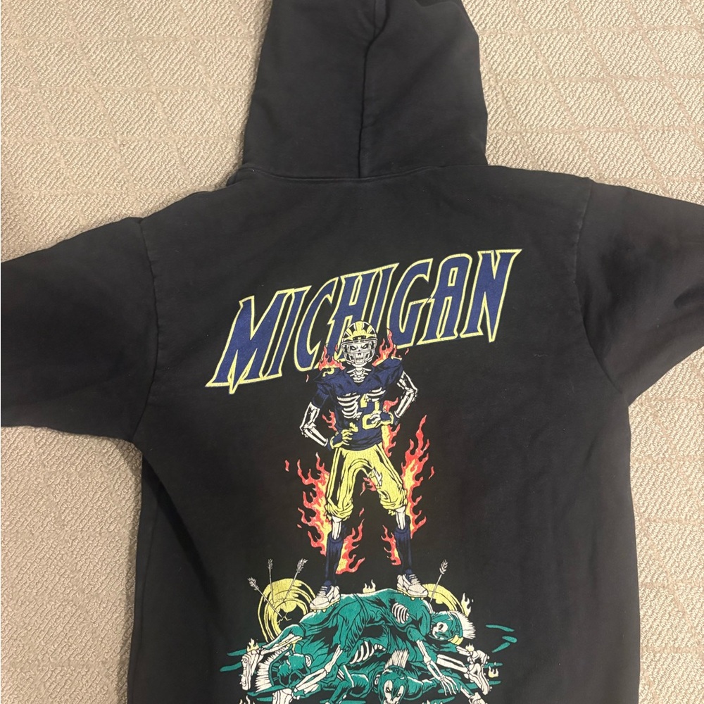 Sana brand hoodie. University of Michigan vs Michigan state university.